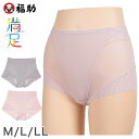 福助 満足 綿混メッシュサポート トランクス M〜LL (fukuske フクスケ レディース インナー)【在庫限り】