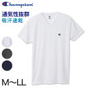 ヘインズ Champion メンズ Tシャツ メッシュ VネックTシャツ M～LL (チャンピオン 男性 紳士 肌着 トップス インナー シャツ 吸汗 速乾 半袖 V首 Vネック)