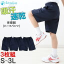 【3枚セット】体操ズボン ハーフパンツ S〜3L (体操服 半ズボン 短パン 大きいサイズ ゆったり 小学生 小学校 男子 女子 スクール 子供 子ども キッズ) (送料無料)