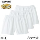 グンゼ 快適工房 紳士 パンツ(前とじ)3枚セット M・L (メンズ GUNZE 綿100% コットン100 男性 下着 肌着 インナー やわらか 日本製)【在...