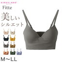 グンゼ ノンワイヤーブラ ブラジャー レディース M～LL (キレイラボ Fitte おしゃれ オーガニックコットン インナー 下着 女性 締め付けない カラー)