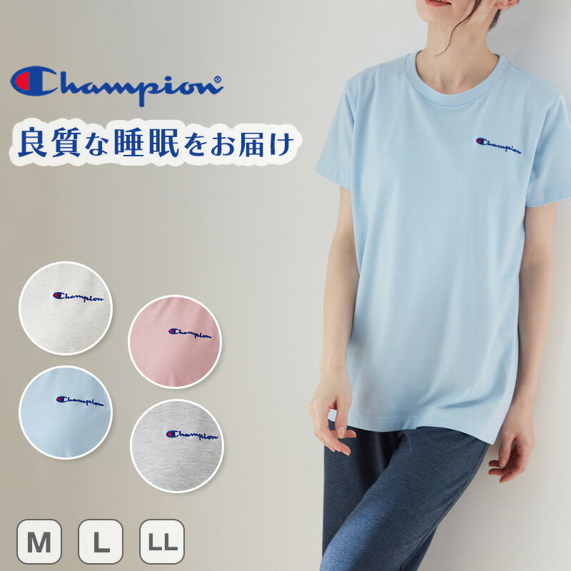 チャンピオン レディース パジャマ 半袖 長ズボン 上下セット M〜LL Champion 春 夏 部屋着 ホームウェ..