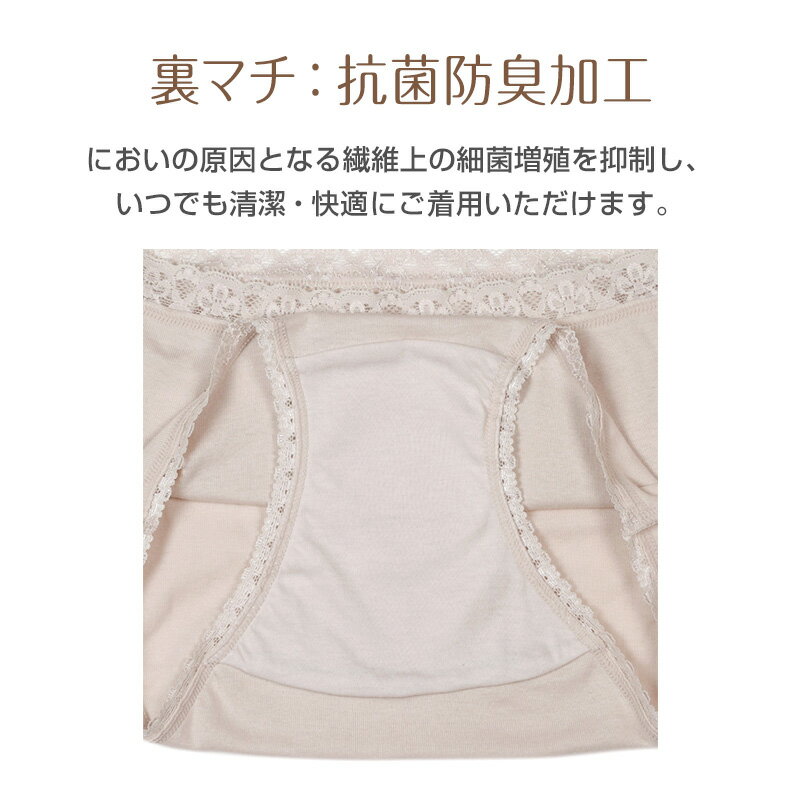 アツギ ショーツ 綿 レディース 綿100% 深履き 2枚組 M〜LL (BEAUTYLINE パンツ 深履き ゆったり シンプル)