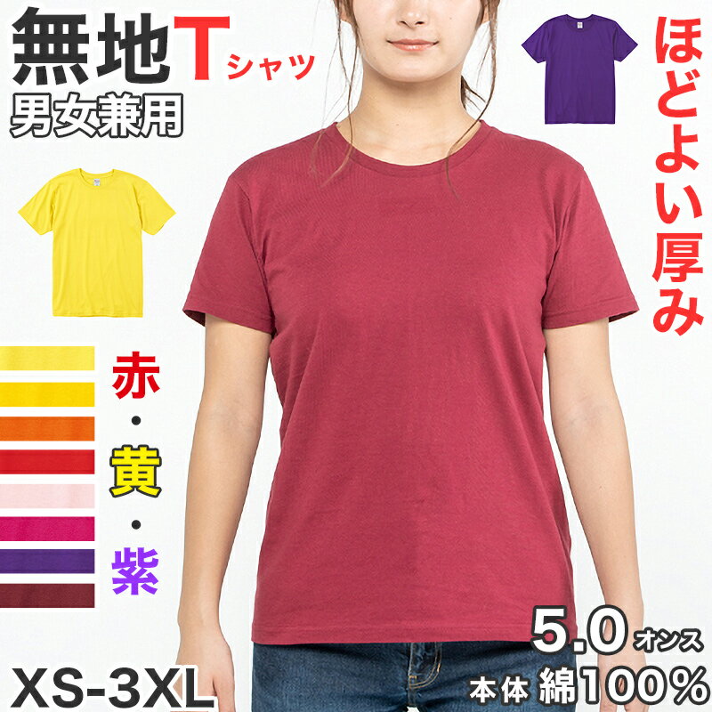 Tシャツ メンズ レディース 定番 無地 半袖 スタイリッシュ ブランド アメカジ スポーツ アウトドア かっこいい かわいい 赤 黄色 紫 プレゼント ギフト XS～3XL プリントスター 大人 男性 女性 男子 女子 XS M L XL 2XL 3XL 20代 30代 40代 50代【取寄せ】