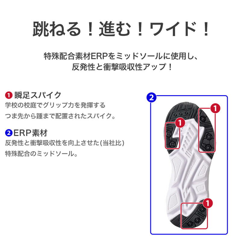 瞬足 キッズ スニーカー 女の子 アキレス 女...の紹介画像2