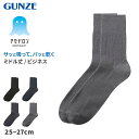 アセドロン ソックス メンズ ミドル ショート 丈 靴下 グンゼ 25 26 27 cm ビジネスソックス ショートソックス 吸汗速乾 消臭 黒 紺 灰 GUNZE gunze プレゼント ギフト 父の日 くつ下 くつした(4)