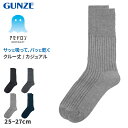 アセドロン ソックス メンズ クルー 丈 靴下 グンゼ 25 26 27 cm カジュアルソックス クルーソックス 吸汗速乾 消臭 黒 紺 灰 GUNZE gu...