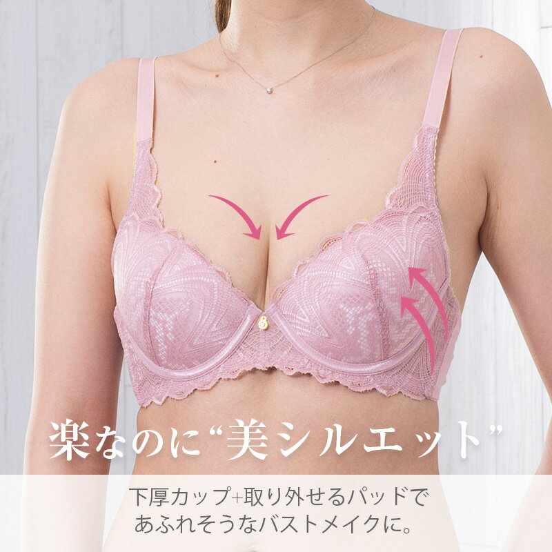 ノンワイヤーブラ 上下セット S 〜 5L ブラ レディース 下着 インナー レース かわいい ショーツ セット ワイヤレス 補整下着 痛くない 大きいサイズ 楽ちん ブラジャー 2