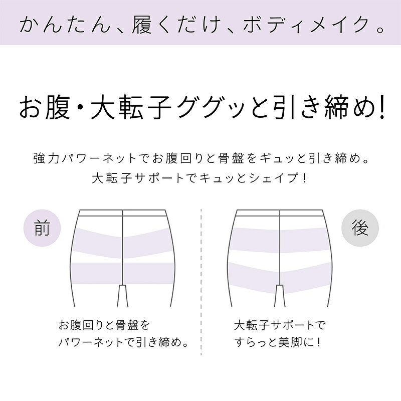 レギンス レディース 1分丈 M 〜 3L スパッツ インナー 下着 女性 ストレッチ 快適 伸縮 大きいサイズ 下腹 着圧 加圧 着痩せ 補正 補正下着 補整 補整下着 大転子 ガードル mammys-10054514 スクール用品のスクログ サンプル画像3
