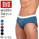 BVD ブリーフ ビキニ メンズ 下着 綿100% カラー 前開き 5枚セット M L LL bvd ビキニブリーフ 下着 インナー パンツ ショーツ セット 伸縮性 カラーブリーフ シンプル 快適 肌触り 柔らかい スタンダード おしゃれ 5枚組 ブルー グレー レッド ネイビー ブラック|詳細画像