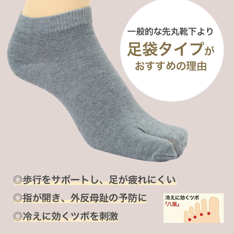 紳士 足袋ソックス スニーカーソックス 足袋型...の紹介画像2