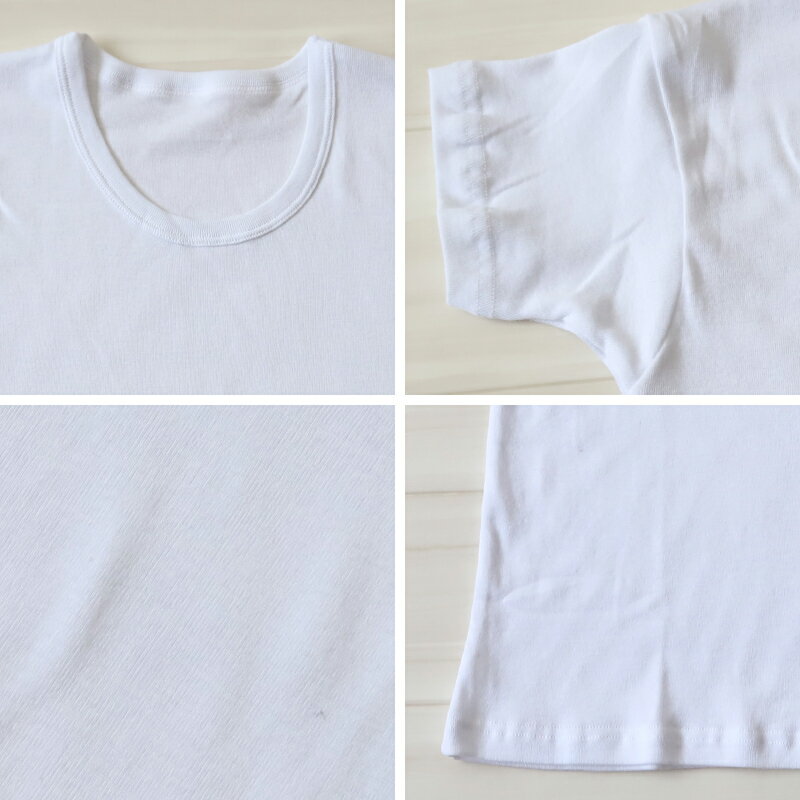 綿100% 子供 肌着 男の子 半袖 シャツ 丸首 3枚セット 100 110 120 130 140 150 160 170 cm 下着 子ども キッズ インナー 小学生 スクール 白 無地 コットン 男児 衣替え 入学式 新学期 体育 運動 3枚組 まとめ売り