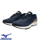スニーカー ミズノ MIZUNO ウエーブクロスイーNS ウォーキング ジョギング 靴 シューズ ユニセックス メンズ レディース B1GE240014 ランニングシューズ 通学 プレゼント ネイビー(4)