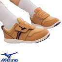 スニーカー ミズノ MIZUNO ミズノプレモア キッズ2 キッズシューズ 靴 シューズ C1GD223307 キッズ ファーストシューズ 子ども用 ランニングシューズ 通学 プレゼント キャメル ブラウン