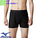 ★要エントリー★【7/19〜26全品P5倍!】【メール便対応】インナー 下着 ミズノ MIZUNO 汗処理 通気 カルエアーアンダーボクサーパンツ 前開き メン...