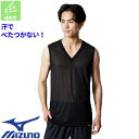 ★要エントリー★【7/19〜26全品P5倍!】【メール便対応】インナー 下着 ミズノ MIZUNO 汗処理 通気 カルエアーアンダーVネックノースリーブシャツ ...