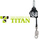 タイタン TITAN サンコー 安全ブロック ストラップ式 マイブロック MM-4H型 4m 引寄ロープ付き 巻取式 巻き取り式 事故防止 墜落阻止 墜落防止 落下防止 セーフティーブロック セーフティブロック 高所作業 防災 安全帯 墜落防止装置 仮設用
