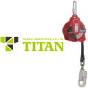タイタン TITAN サンコー 安全ブロック ストラップ式 マイブロック MY-6H型 6m 引寄ロープ付き 巻取式 巻き取り式 事故防止 墜落阻止 墜落防止 落下防止 セーフティーブロック セーフティブロック 高所作業 防災 安全帯 墜落防止装置 仮設用