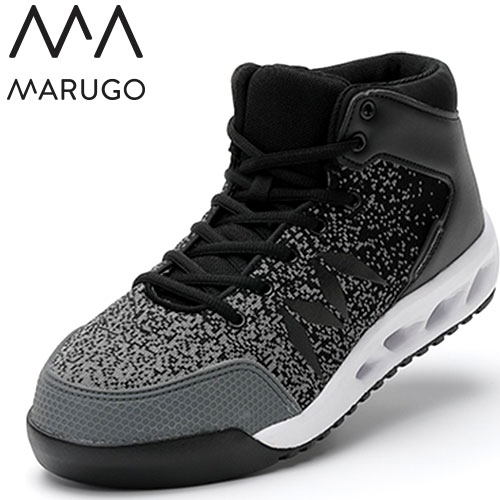 安全靴 ハイカット 丸五 MARUGO マンダムニット #002 紐靴 先芯あり ニット素材安全靴 通気性あり
