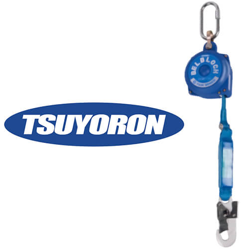 ツヨロン 藤井電工 安全ブロック ベルブロック ショックアブソーバー付き BB-35 3.5m 巻取式 巻き取り式 事故防止 墜落阻止 墜落防止 落下防止 セーフティーブロック セーフティブロック 高所作業 防災 安全帯 墜落防止装置 仮設用(4.0)