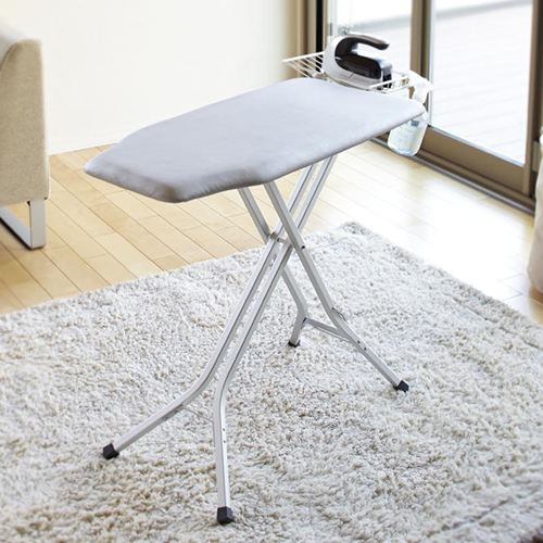 アイロン台 山崎実業 スタンド式解決プレス アルミ脚 （折りたたみ） 7611
