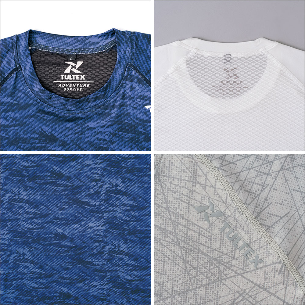 インナー 半袖 AITOZ アイトス 珪藻土コンプレスフィット半袖Tシャツ AZ-26330 夏...