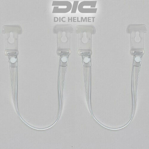 【メール便対応】作業ヘルメット 交換用 DICヘルメット E2透明みみひも 耳部分のみ2本セット E2透明み..