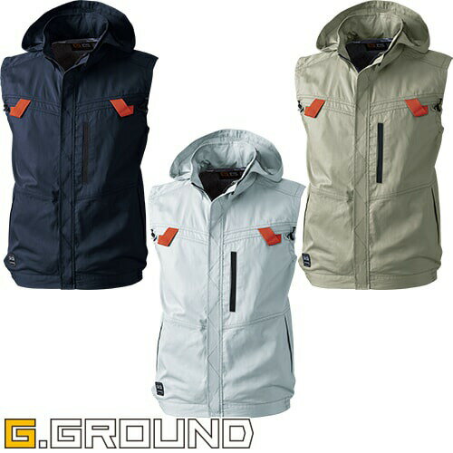 EFウェア 作業服 桑和 SOWA G.GROUND EFウェア フルハーネス対応ベスト(ファン無し) 5039-06 作業着 作..