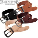 ★要エントリー★【7/19~26全品P5倍!】作業服 ベルト イーブンリバー EVENRIVER レザーベルト RB-02 作業着