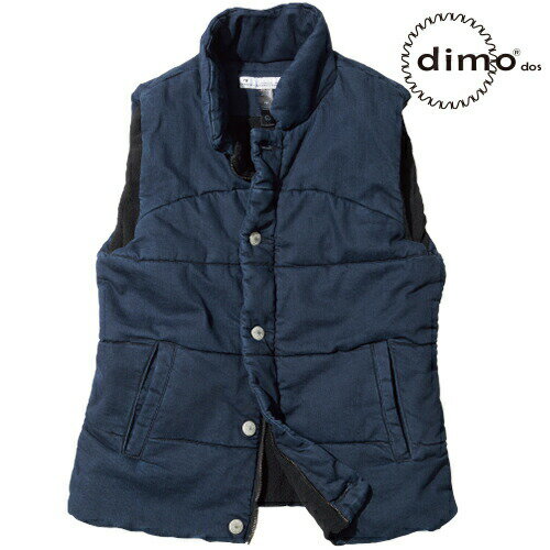 dimo ディモ デニムフェイクダウンベスト 防寒ベスト チョッキ 防寒 インナー アウター 作業用ベスト 保温 人気 安い 防寒着 おしゃれ 暖かい 秋冬用 ...