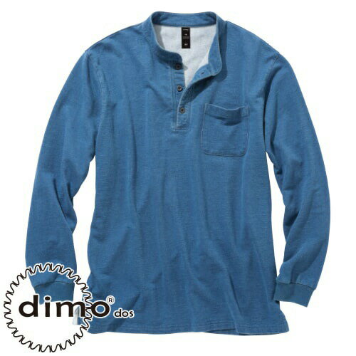 作業服 ポロシャツ 長袖 dimo ディモ 長袖スタンドカラーポロシャツ D4061 作業着 通年 秋冬