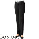 ★要エントリー★【7/19~26全品P5倍!】パンツ スラックス ズボン 制服 ユニフォーム ボンユニ BONUNI ボストン ニットパンツ 12229-99 飲食店 レディース レストラン カフェ おしゃれ かっこいい
