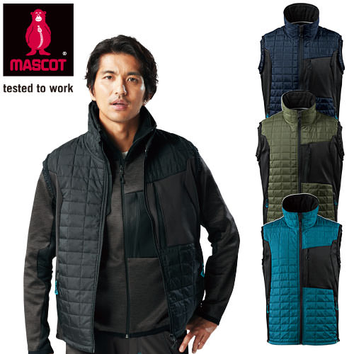 楽天作業着上下セットインナーまもる君マスコット MASCOT キルトベスト 防寒ベスト チョッキ 防寒 インナー アウター 作業用ベスト 保温 人気 安い 防寒着 おしゃれ 暖かい 秋冬用 最強 かっこいい 作業着 おすすめ ワーク マン メンズ 防寒ウェア 屋内作業 屋外作業 あったか 防寒グッズ 17165