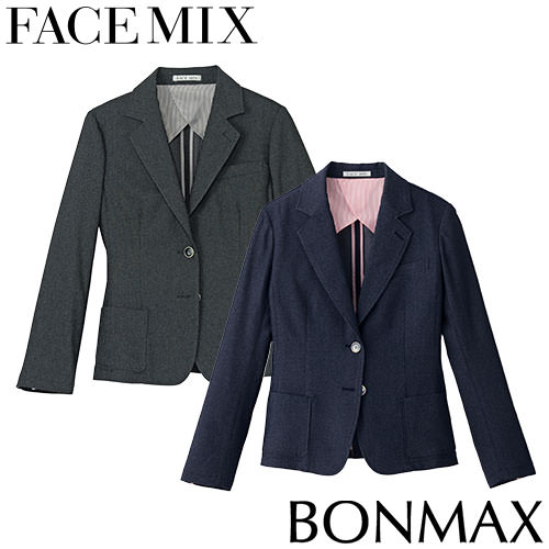 ジャケット スーツ FACEMIX フェイスミックス レディスカジュアルジャケット FJ0311L 制服 ユニフォーム ホテル レストラン ブライダル 飲食店 おしゃれ かわいい かっこいい