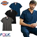 スクラブ 白衣 医療 ディッキーズ Dickies ユニセックス 男女兼用 半袖 7084SC FOLK 医者 看護師 ナース ナース服 研修医 医療用 人気 ...