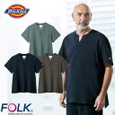 スクラブ 白衣 医療 ディッキーズ Dickies ユニセックス 男女兼用 半袖 7090SC FOLK 医者 看護師 ナース ナース服 研修医 医療用 人気 ...