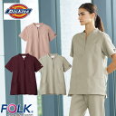 レディススクラブ 白衣 医療 ディッキーズ Dickies レディース 女性用 半袖 7089SC FOLK 医者 看護師 ナース ナース服 研修医 医療用 人...