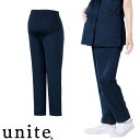 マタニティー パンツ スクラブパンツ 白衣 ズボン 妊婦用 レディース 女性 unite ユナイト チトセ UN-0407 医療 介護 制服 ユニフォーム 医者...