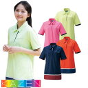 【メール便対応】レディス ニット シャツ チュニック ポロシャツ KZN233 介護服 仕事着 レディース 女性用 KAZEN カゼン 介護 制服 ユニフォーム...