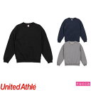 綿 100% 防寒 イベント サークル United Athle ユナイテッドアスレ 10.0オンス ラグランスリーブ クルーネック スウェット(裏パイル) 5...