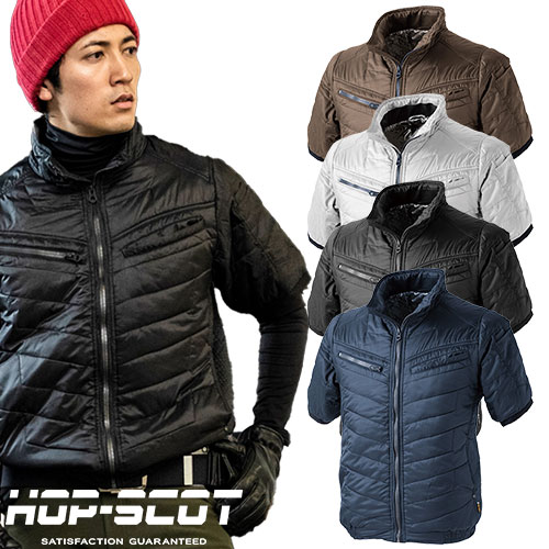 방한 점퍼 CUC 중국 산업 HOP-SCOT 초경 솔로나·실레이 뒷면 알루미늄 반소매 블루존 9247 작업복 방한 작업복 심플 캐주얼 스트리트 테이스트 밀리터리 코지마 세련된 멋있는 타운 유스 평상시 사용 아웃도어 통근 통학