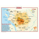 【メール便対応】ワインマップ ワイン地図ポストカード コニャック(10枚セット) UV018PC