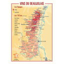 【メール便対応】ワインマップ ワイン地図ポストカード ボジョレー(10枚セット) UV206PC