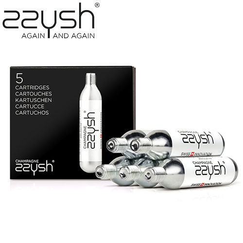 ワインセーバー zzySh（ズィッシュ）シャンパンプリザーバー ガスカートリッジ5本セット 50902 ストッ..