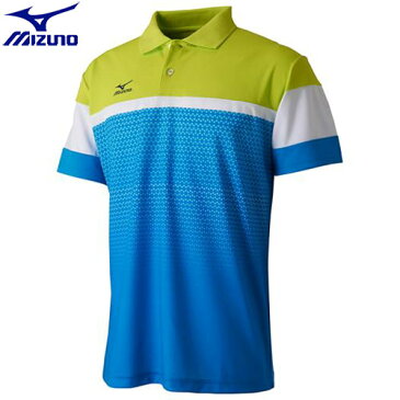テニスウエア ゲームウエア ミズノ MIZUNO ドライサイエンスゲームシャツ(ラケットスポーツ) ユニセックス (24)ディーバブルー 62JA701524