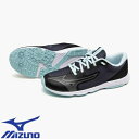 スニーカー ミズノ MIZUNO スピードスタッズ4 靴 シューズ ランニングシューズ ジュニア K1GC242551 通学 プレゼント ブラック 黒 ライトブ...