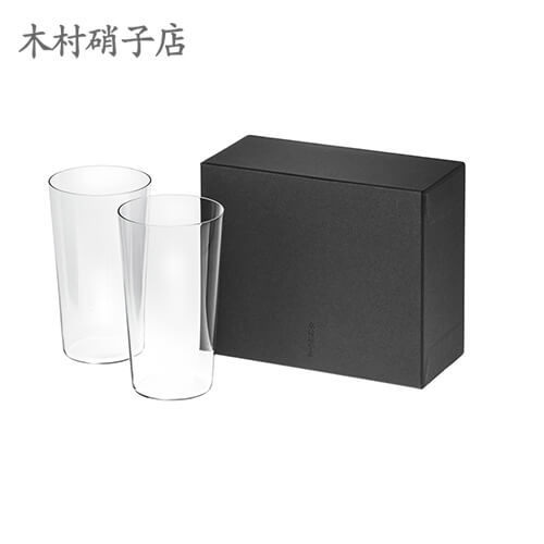 タンブラーグラス 木村硝子店 Compact コンパクト 12oz タンブラー Gift Box(2個入) 業務用 12801