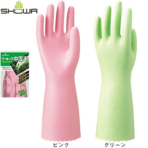 SHOWA ショーワグローブ ワーキング中厚手 10双 111 塩ビ手袋 裏毛あり ビニール手袋