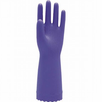 【ゴム手袋】NP厚手ビニール (裏植毛) [10双入] 品番:100 （S・M・Lサイズ） エステー （作業用手袋） ..