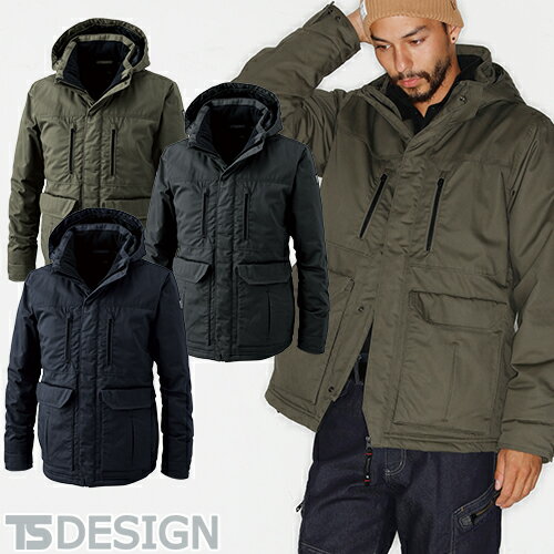 藤和 TS Design ライトウォームハーフコート 防寒コート 防寒ジャケット 保温 人気 安い 最強 アウター ブルゾン ドカジャン 防寒ジャンパー ダウン...